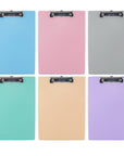 PVC Standard Clipboard Pastel Color w/ Low Profile Clip