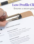 Hardboard Clipboard Standard Size w/ Low Profile Clip