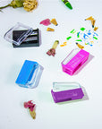 Nora Dual Hole Square Sharpener w/ Receptacle (4/Pack)