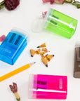 Victor Dual Hole Sharpener w/ Lid & Receptacle
