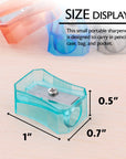 Felix Square Transparent Pencil Sharpener (12/Pack)