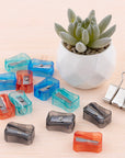 Felix Square Transparent Pencil Sharpener (12/Pack)