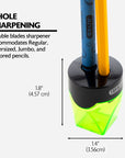 Quinn Dual Hole Sharpener w/ Diamond Receptacle