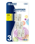 Dual Hole Metal Pencil Sharpener (3/Pack)