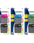 Harper Dual Hole Square Sharpener w/ Receptacle (2/Pack)