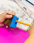 Harper Dual Hole Square Sharpener w/ Receptacle
