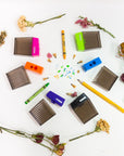 Harper Dual Hole Square Sharpener w/ Receptacle