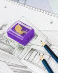 Dual Hole Square Receptacle Sharpener + Round Receptacle Sharpener