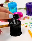 Dual Hole Square Receptacle Sharpener + Round Receptacle Sharpener