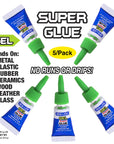 Super Glue Gel 0.017 oz (0.5g)(5/Pack)