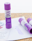 Glue Stick Washable Disappearing Purple 0.28 oz (8g)(4/Pack)