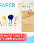 Paper Clips (100mm) Mega Color (10/Pack)