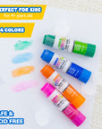 Glue Stick Washable 4 Colored 0.28 oz (8g)