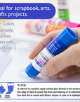 Glue Stick Washable 4 Colored 0.28 oz (8g)