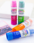 Glue Stick Washable 4 Colored 0.28 oz (8g)