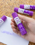 Glue Stick Washable Disappearing Purple 0.28 oz (12 Sticks)
