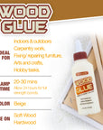 Wood Glue 4 FL OZ (118 mL) w/ PDQ Display