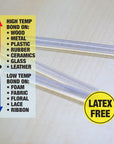 Hot Melt Glue Sticks Dual Temp. Mini Size 3.9" x 0.27" (100/Box)