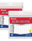 Hot Melt Glue Sticks Dual Temp. Full Size 3.9" x 0.43" (10/Pack)