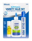 Clear Glue & White Glue & Glue Stick Sets (3/Pack)