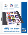 Trading Card Holders Top Loading 9-Pockets (100/Pack)
