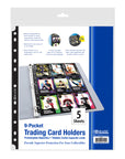 Trading Card Holders Double Sided Side Loading 9-Pockets (5/Pack)