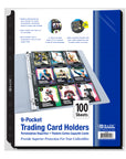 Trading Card Holders Double Sided Side Loading 9-Pockets (100/Pack)