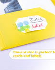 Poly 2-Pockets Portfolio - Yellow Color w/ 3-Prong Fastener