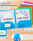 Poly 2-Pockets Portfolio - Bubble Embossed