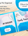 Poly 2-Pockets Portfolio - Bubble Embossed