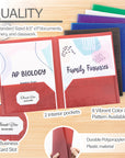 Poly 2-Pockets Portfolio - Cubic Embossed