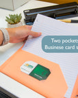Poly 2-Pockets Portfolio - Pastel Color w/ 3-Prong Fastener