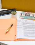 Poly 2-Pockets Portfolio - Pastel Color w/ 3-Prong Fastener