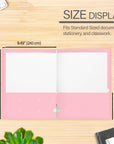 2-Pockets Portfolios – Laminated Pastel Glossy Color