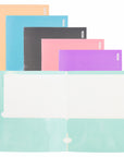 2-Pockets Portfolios – Laminated Pastel Glossy Color