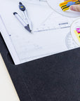 2-Pockets Portfolios Premium Black Color (25/Box)