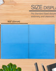 2-Pockets Portfolios Premium Blue Color (25/Box)