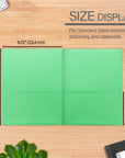 2-Pockets Portfolios Premium Green Color (25/Box)