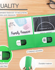 2-Pockets Portfolios Premium Green Color (25/Box)