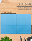 2-Pockets Portfolios Premium Light Blue Color (25/Box)