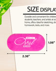 Oval Eraser Bright Color (4/Pack)