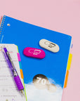 Oval Eraser Bright Color (4/Pack)