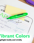 Mini Fluorescent Highlighters w/ Cap Clip (6/Pack)