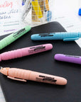 Mini Pastel Assorted Colors Highlighter w/ Cap Clip (5/Pack)