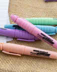 Mini Pastel Highlighters w/ Cap Clip (5/Pack)