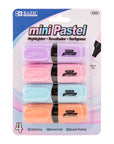 Desk Style Pastel Mini Highlighters (4/Pack)