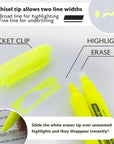 Erasable Highlighter Yellow (3/Pack)
