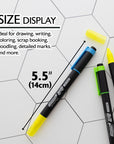 Double Tip Fluorescent Highlighters (5/Pack)