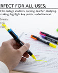 Double Tip Fluorescent Highlighters (5/Pack)