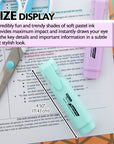 Pastel Highlighters w/ Pocket Clip (4/Pack)